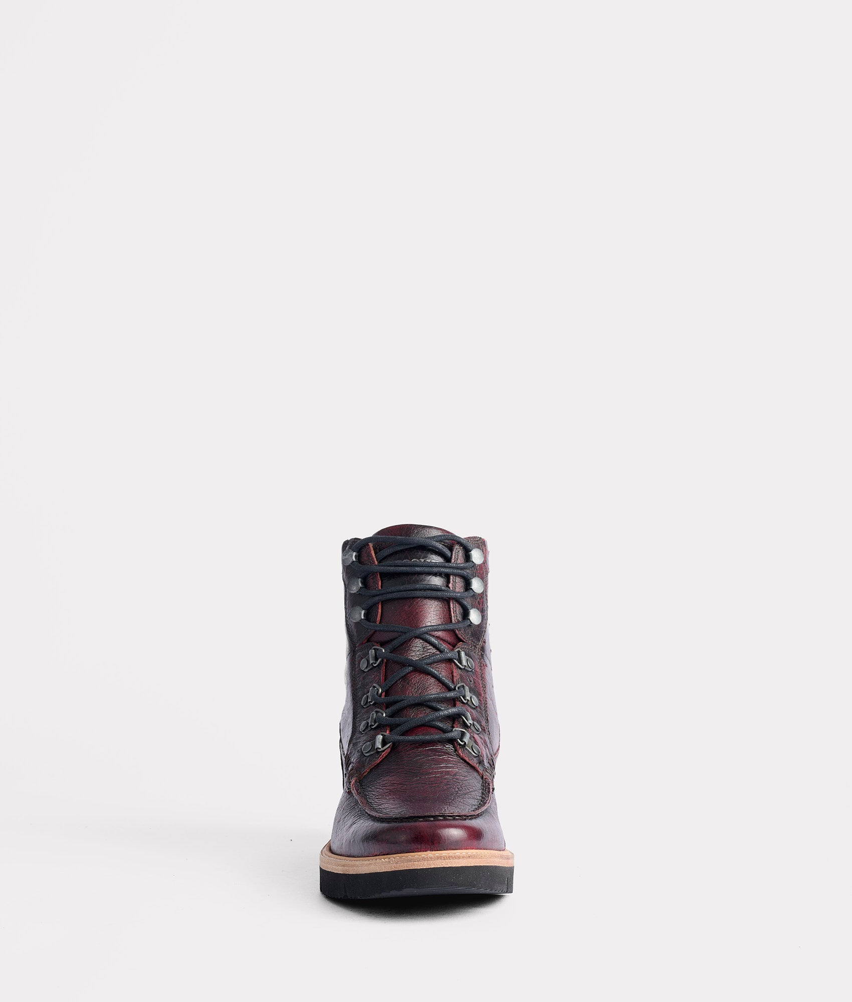 Ridgeline Exotic Lace Up Boot :: Black Cherry - Image 3