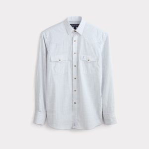 El Paso Plaids :: Blue/Tan Mini Check