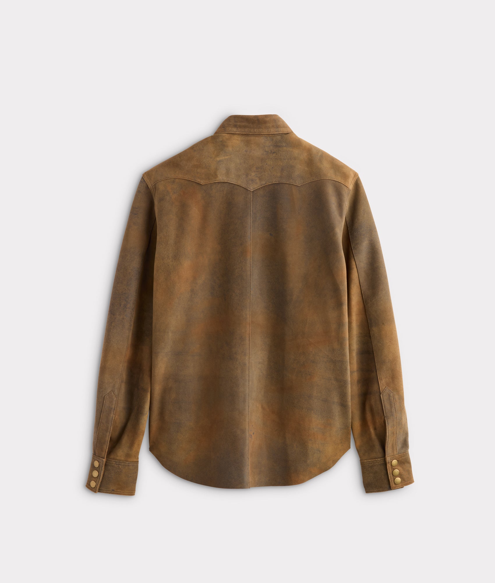 Colt Leather Shacket :: Mocha - Image 13