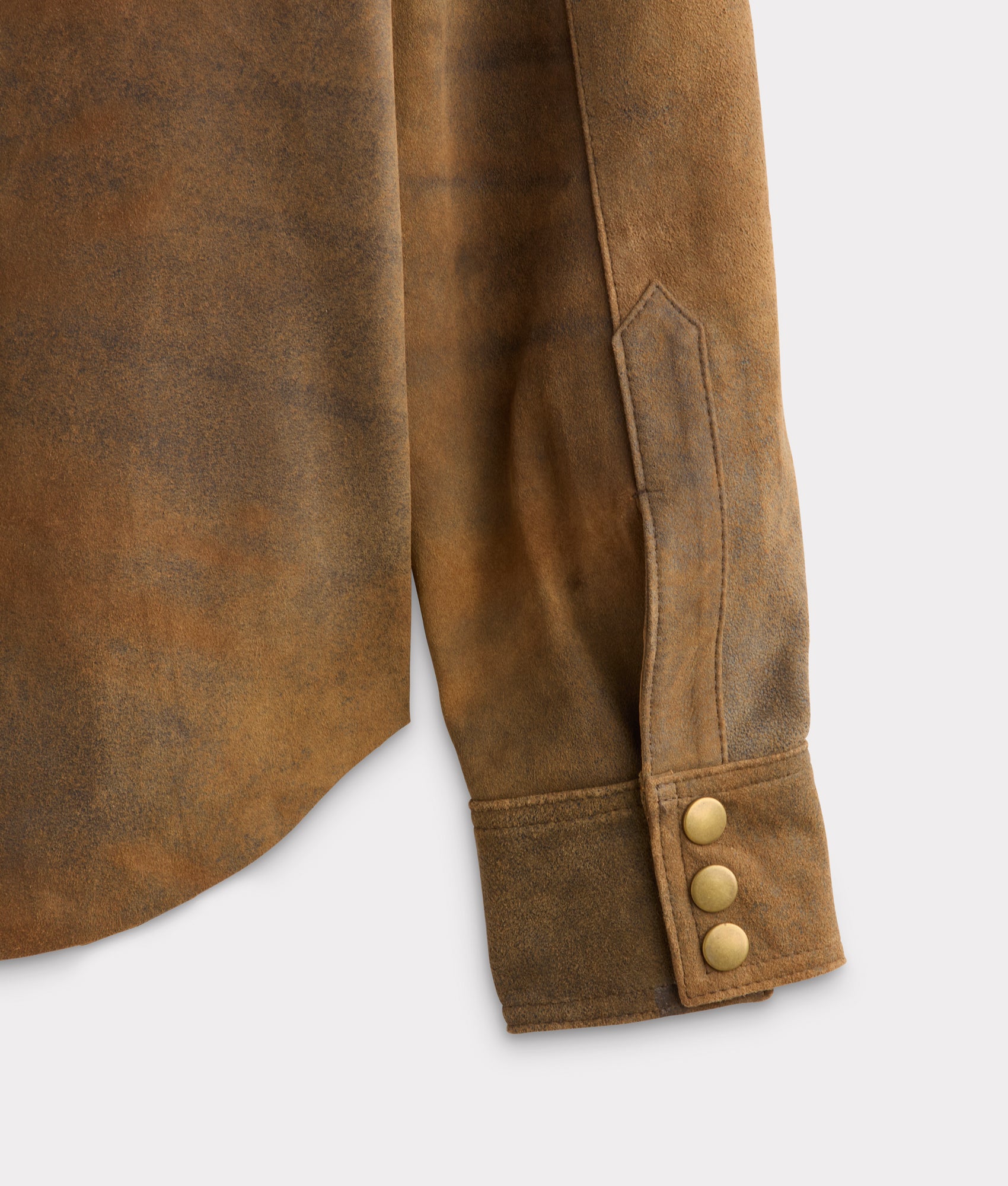 Colt Leather Shacket :: Mocha - Image 12