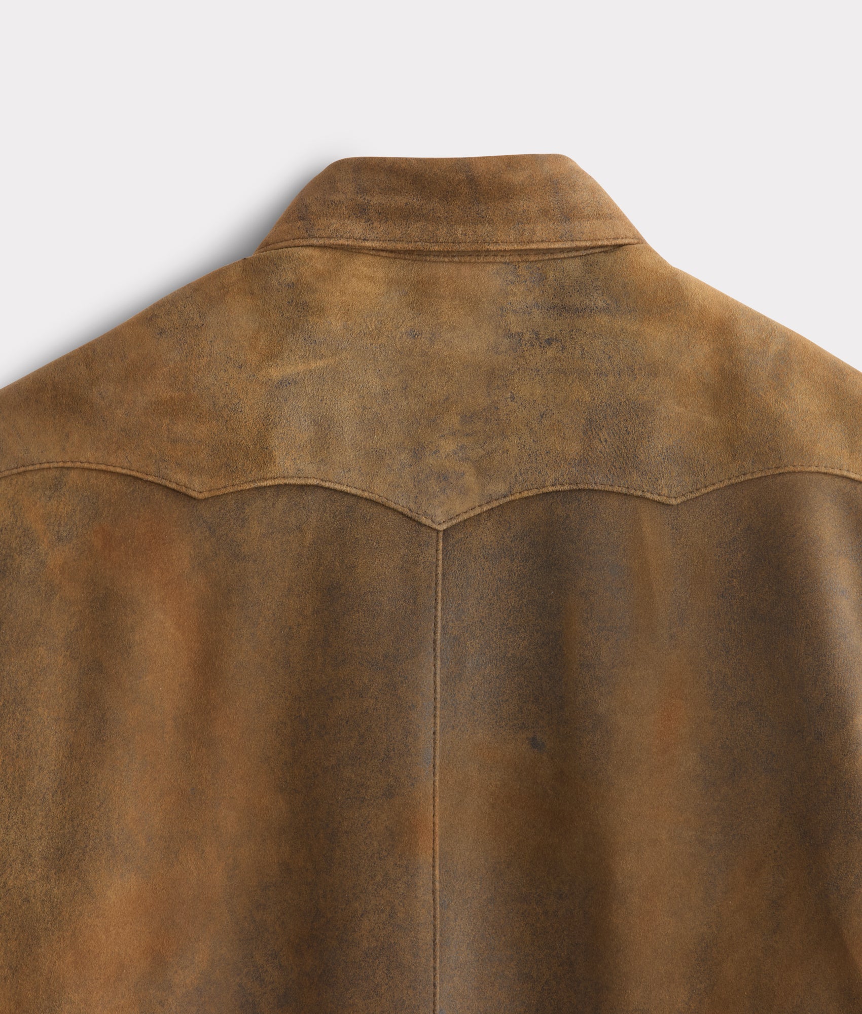 Colt Leather Shacket :: Mocha - Image 14