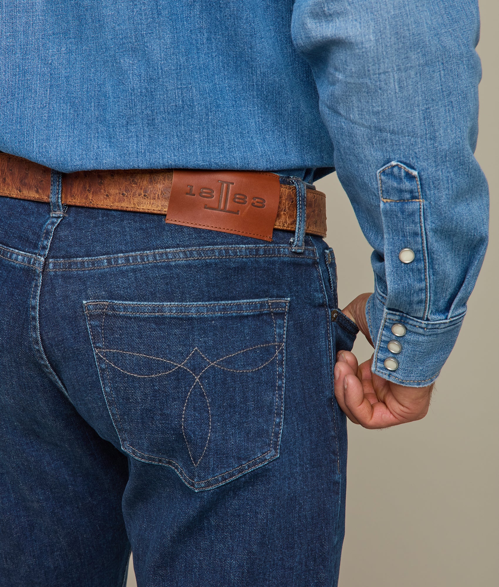 Jesse Men's Slim Straight Jean :: River - Image 6