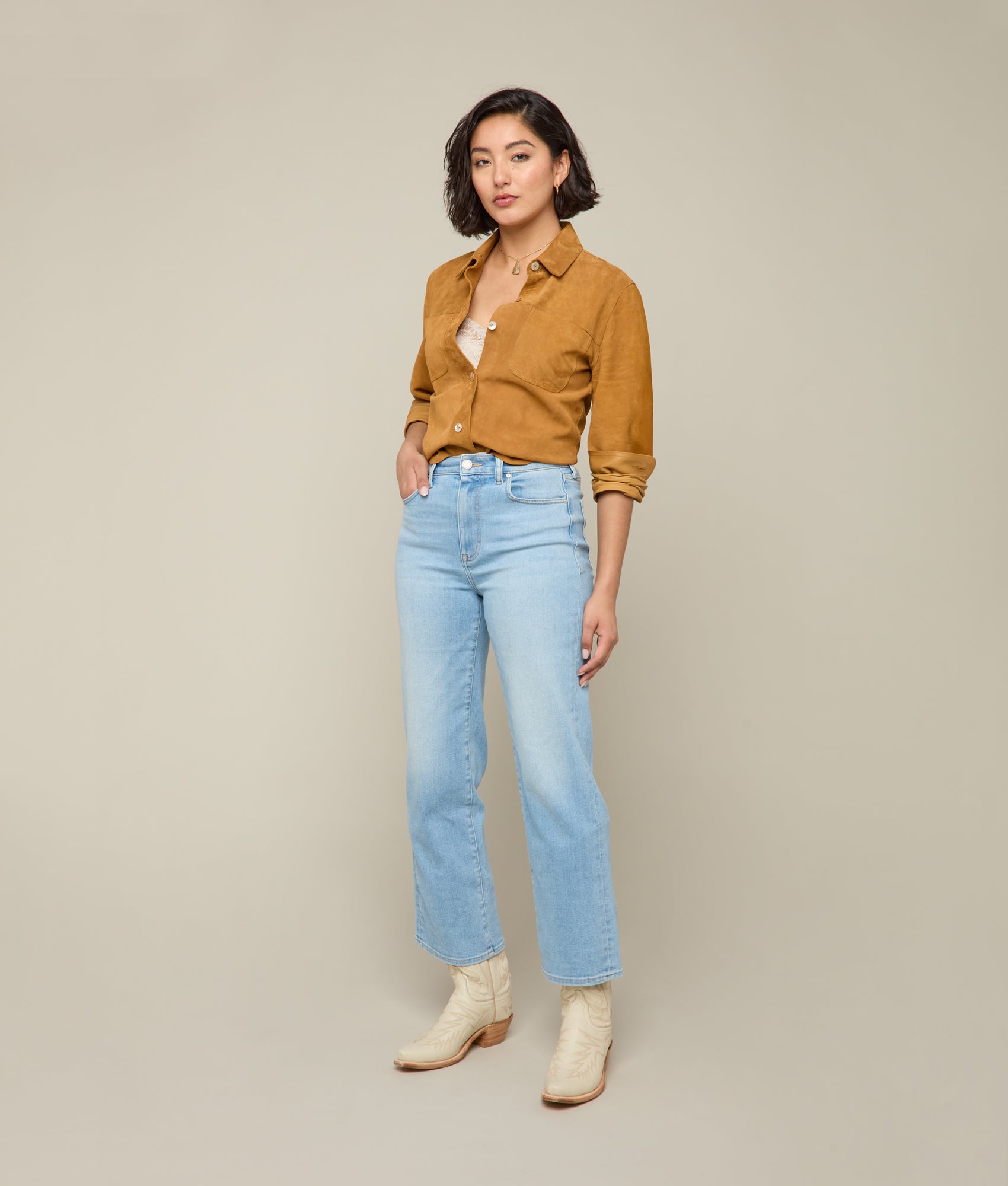 Jolene High-Rise Straight Leg Jean :: Prairie - Image 2