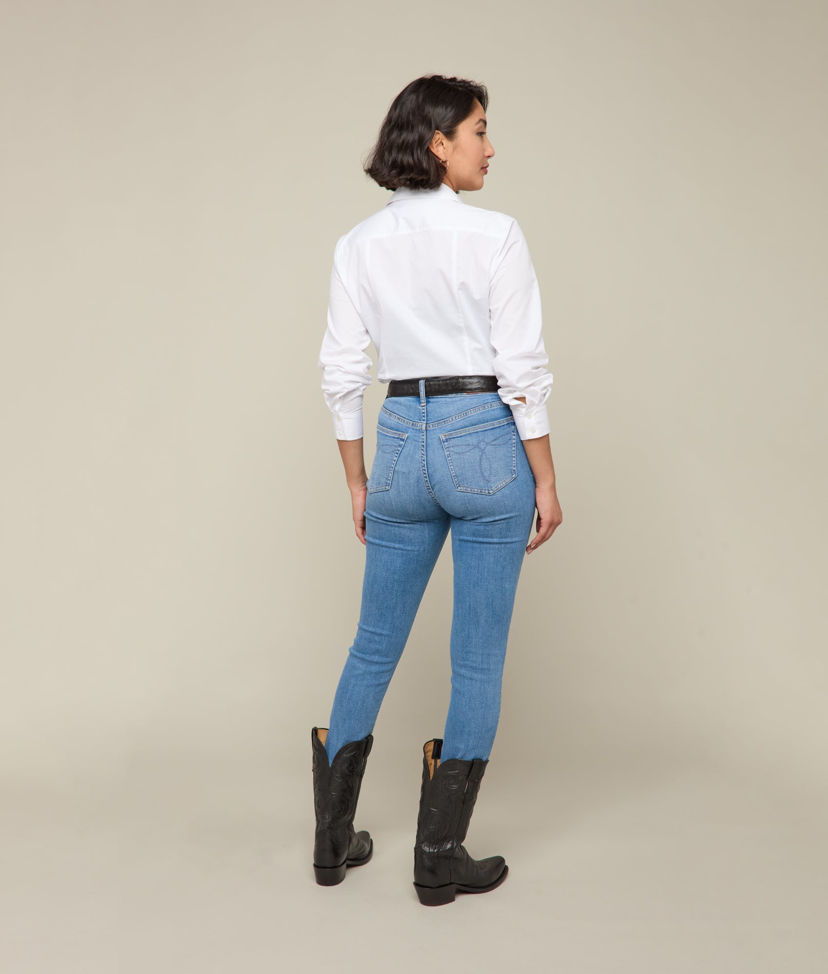 Isra Mid-Rise Skinny Jean :: Bluebonnet - Image 4
