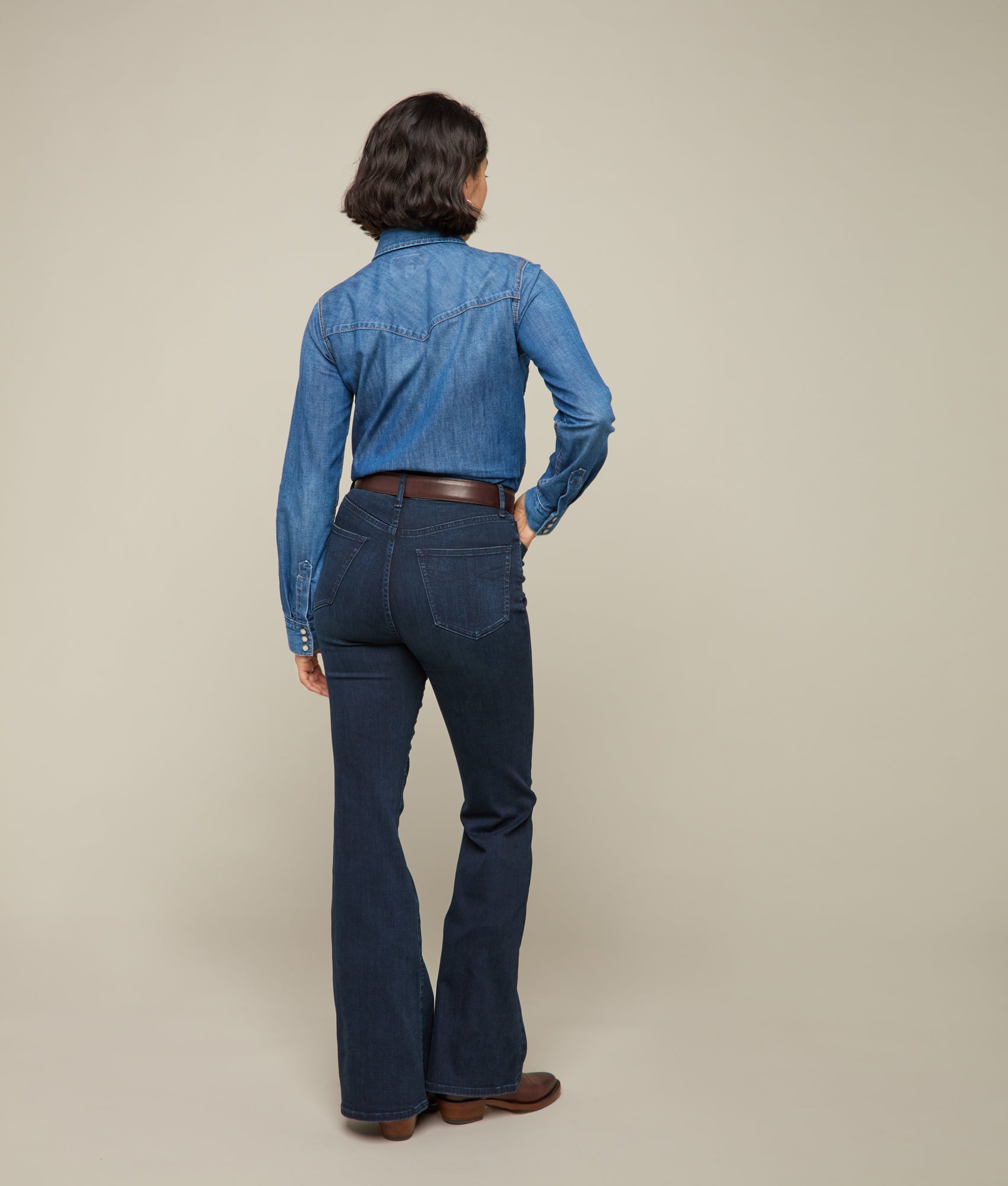 Hadley High-Waist Flare Jean :: Blue Northern - Image 5