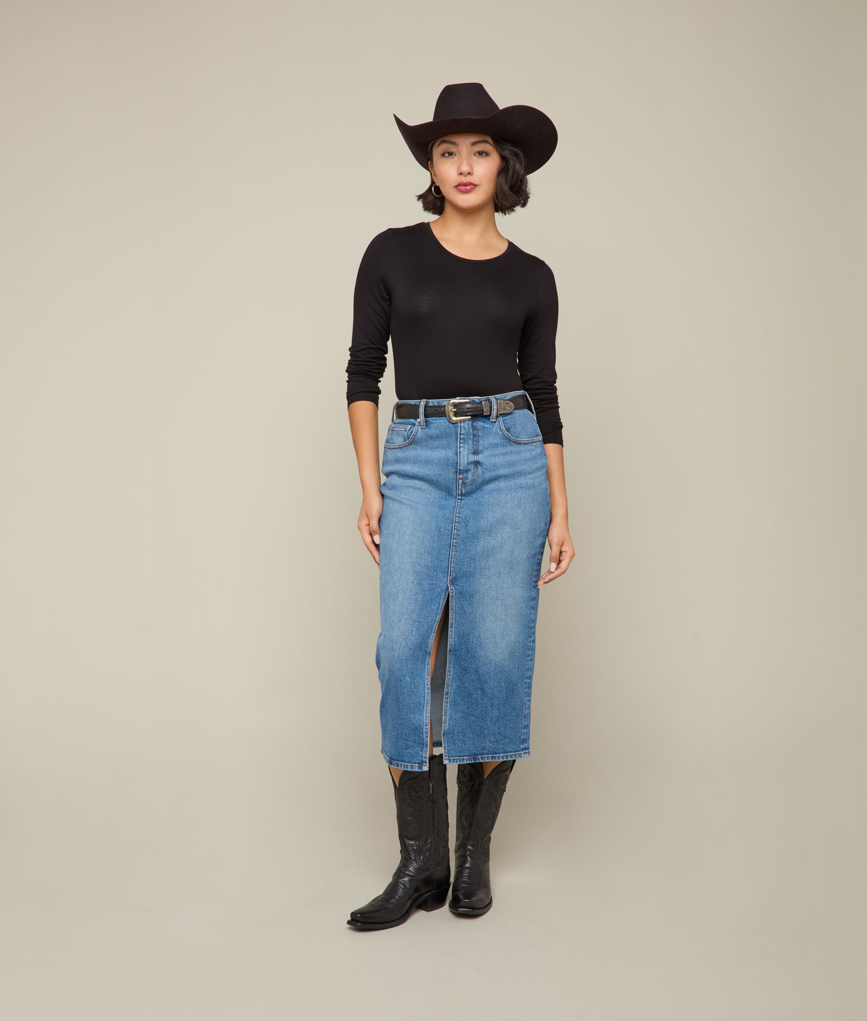 Rose Pencil Skirt :: Wildflower - Image 3