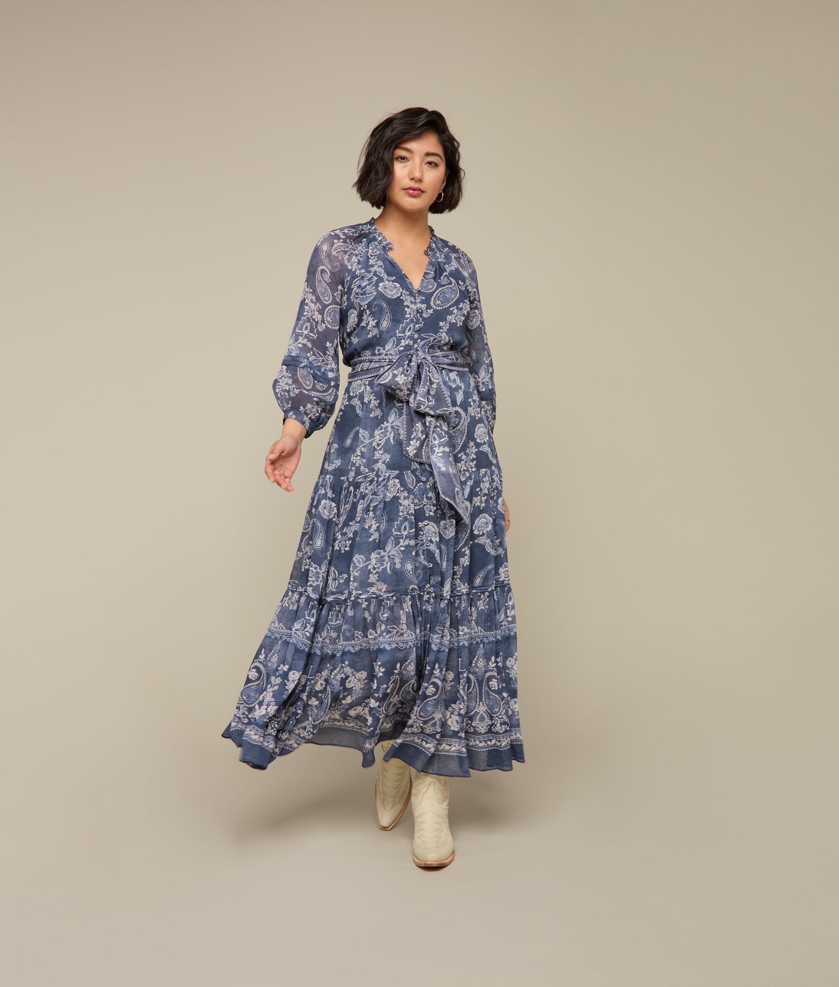 Iris Dress :: Blue Multi - Image 3