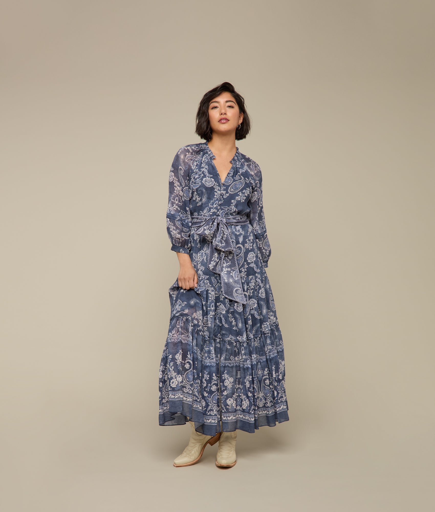 Iris Dress :: Blue Multi - Image 4