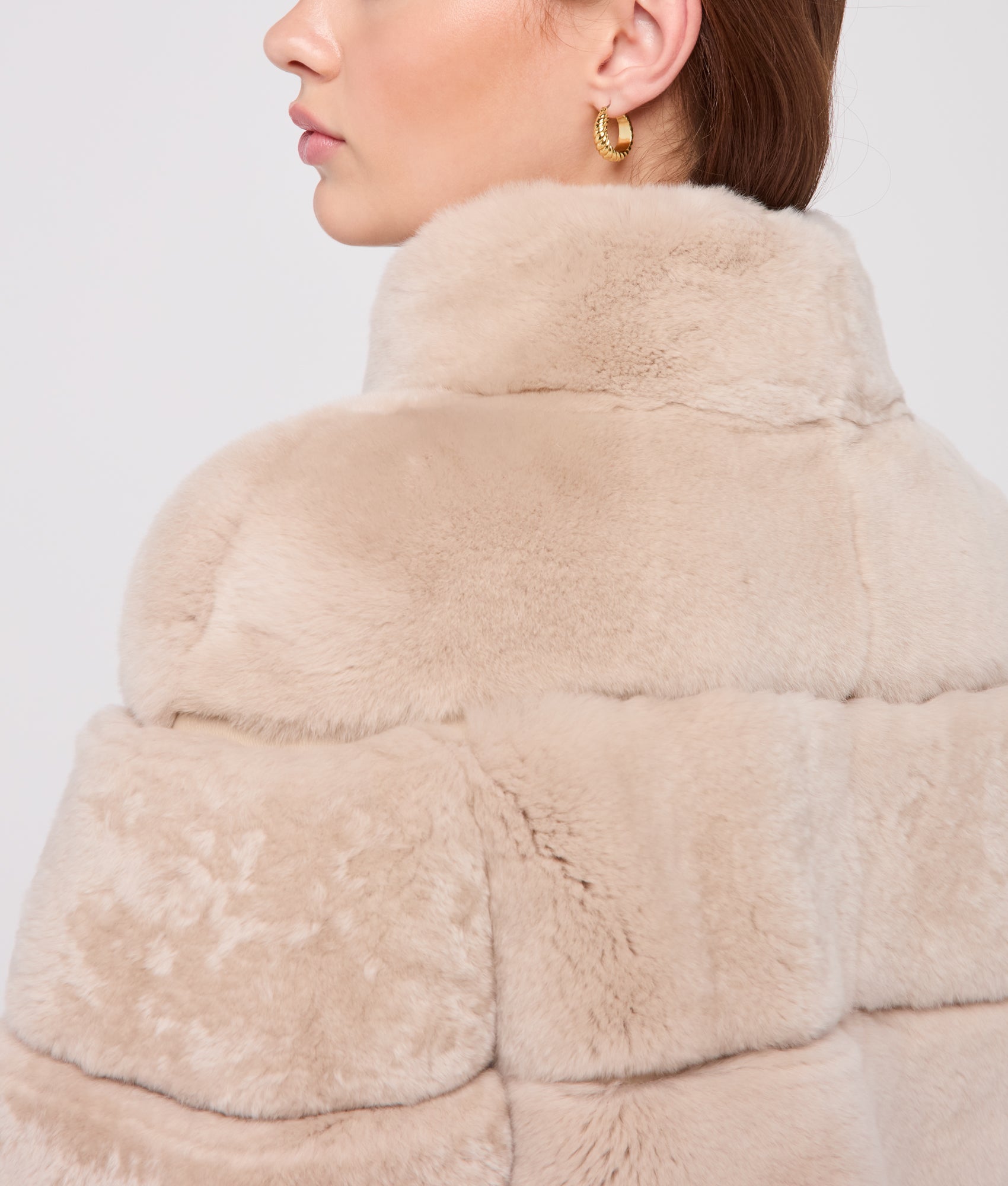 Leona Fur Coat :: Beige - Image 7