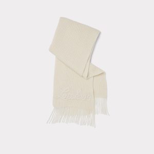 Script Knitted Scarf :: Cream