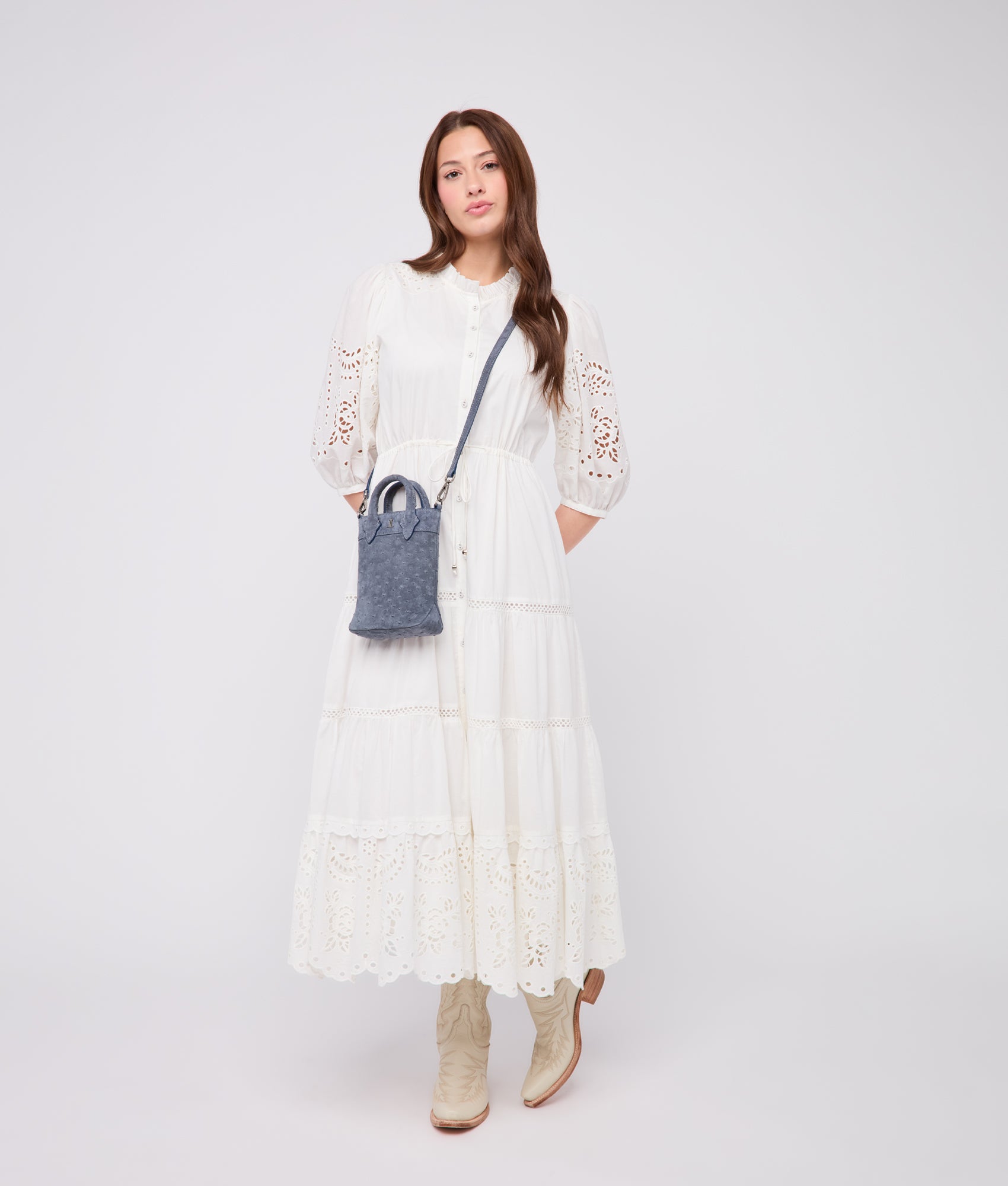 Mini Lola Exotic Shopper :: Storm Blue - Image 3