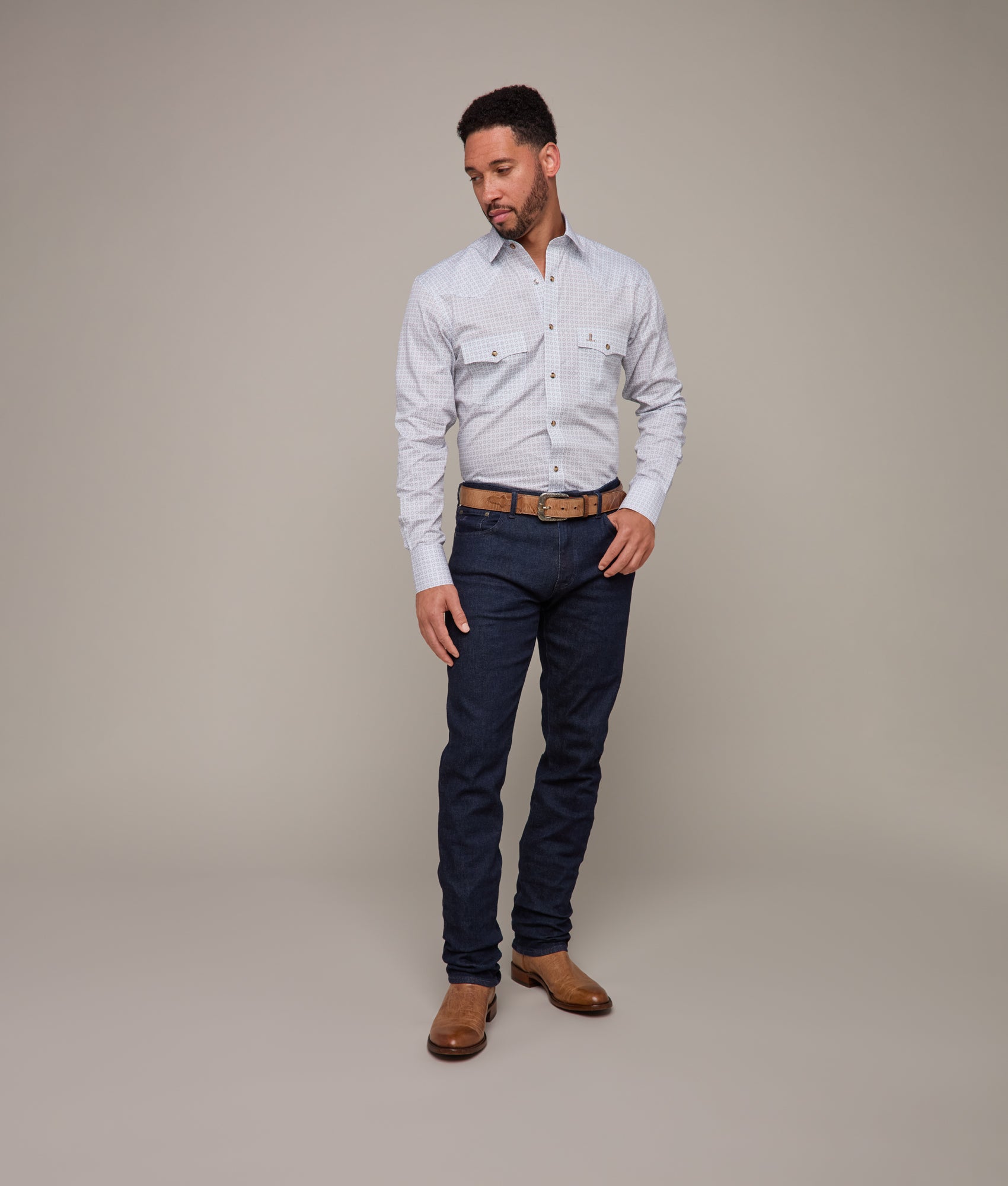 El Paso Print :: Gold/White/Navy Multi - Image 7