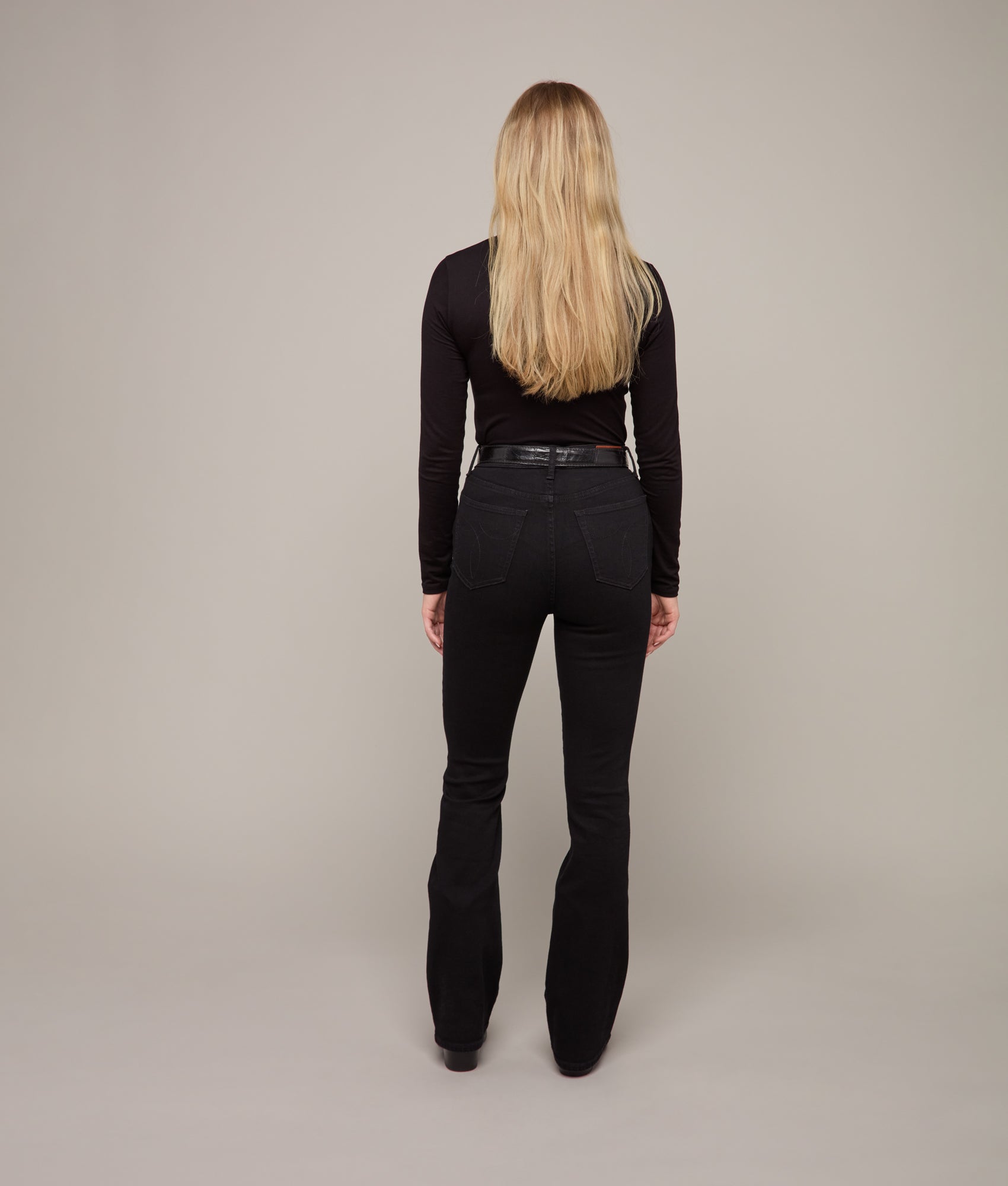 Liberty High-Rise Bootcut Jean :: Black Beauty - Image 5