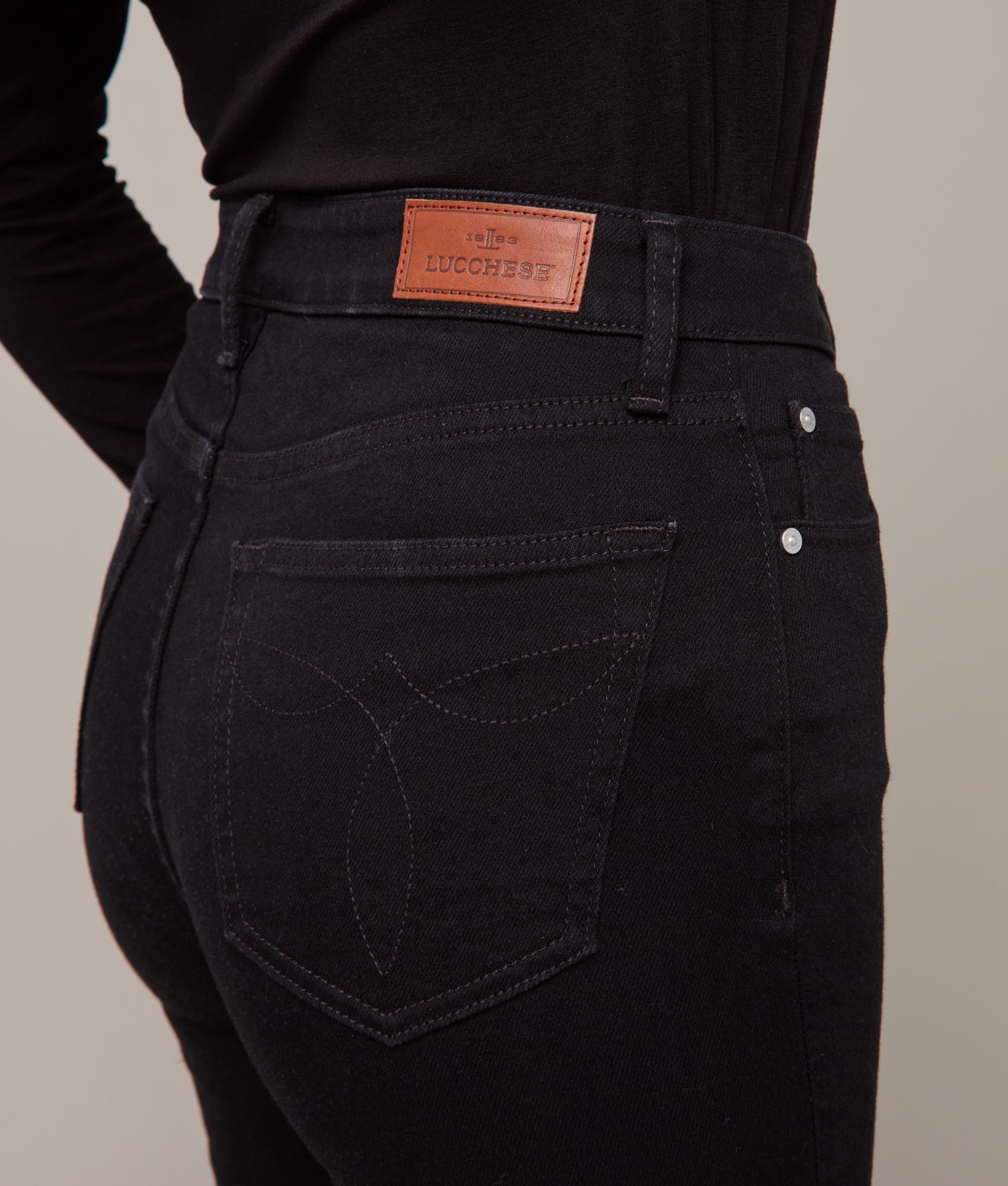 Liberty High-Rise Bootcut Jean :: Black Beauty - Image 6