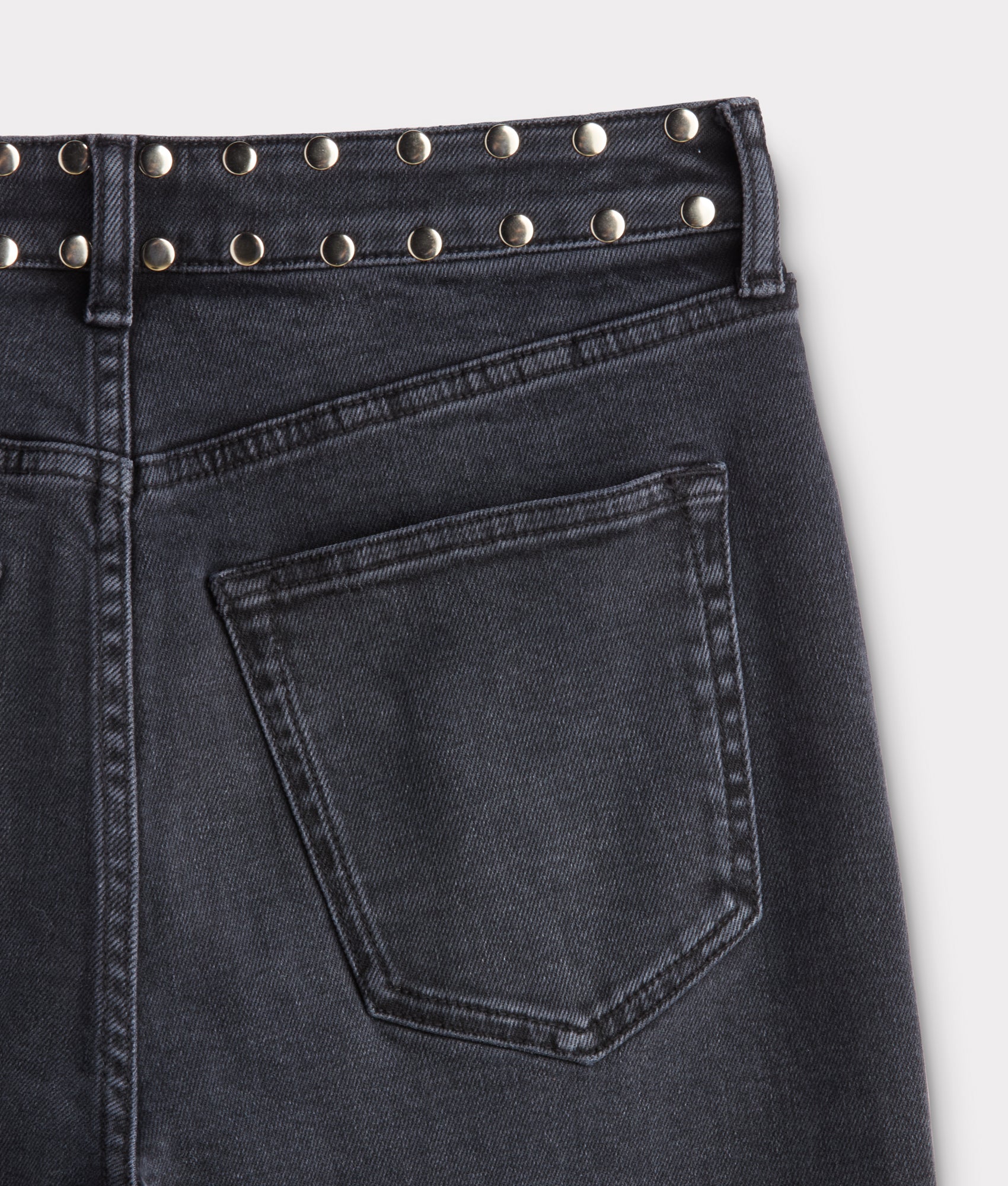 Briar High-Rise Straight Leg Jean :: Chimney With Studs - Image 10