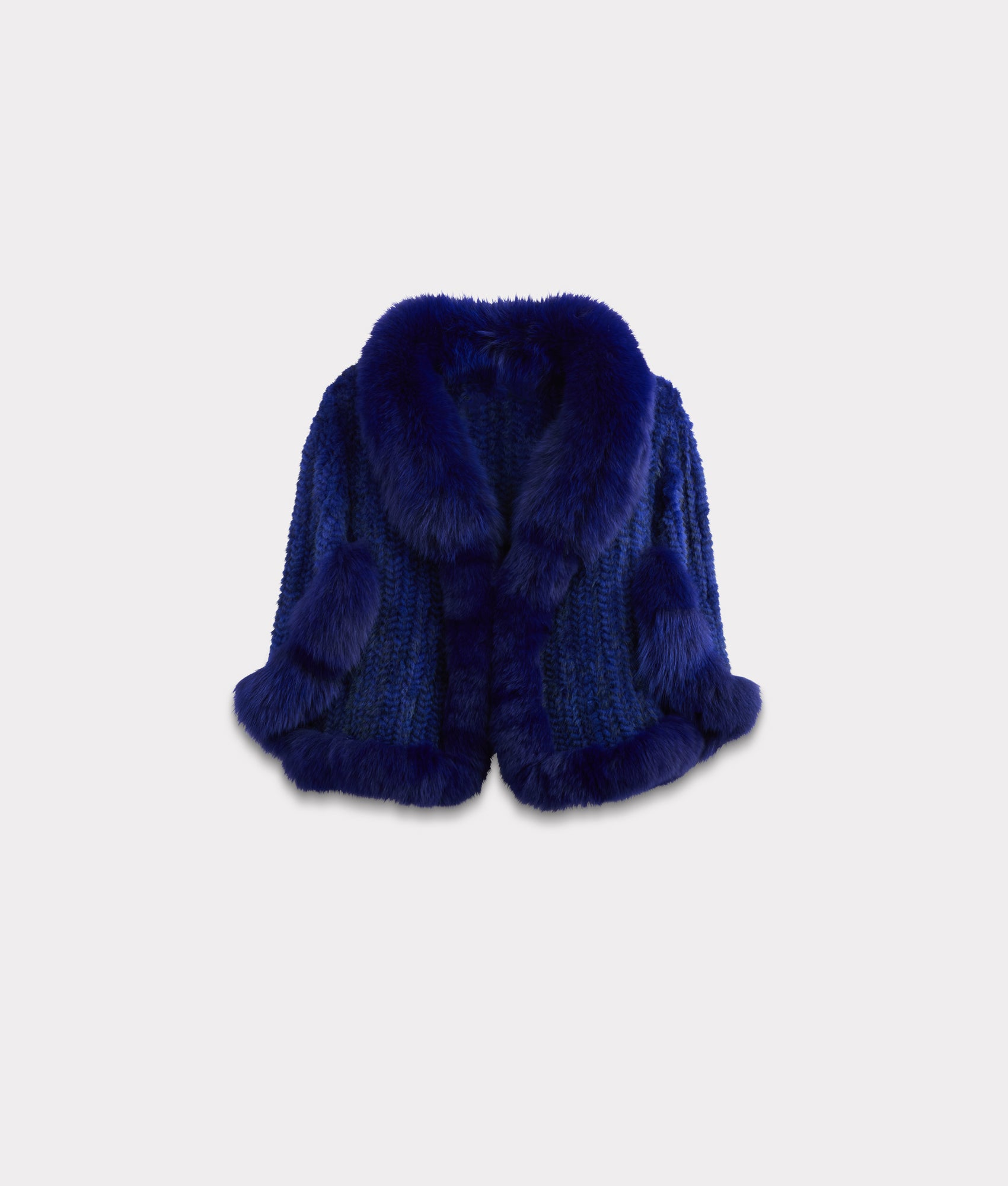 Royale Fur Cape :: Royal Blue