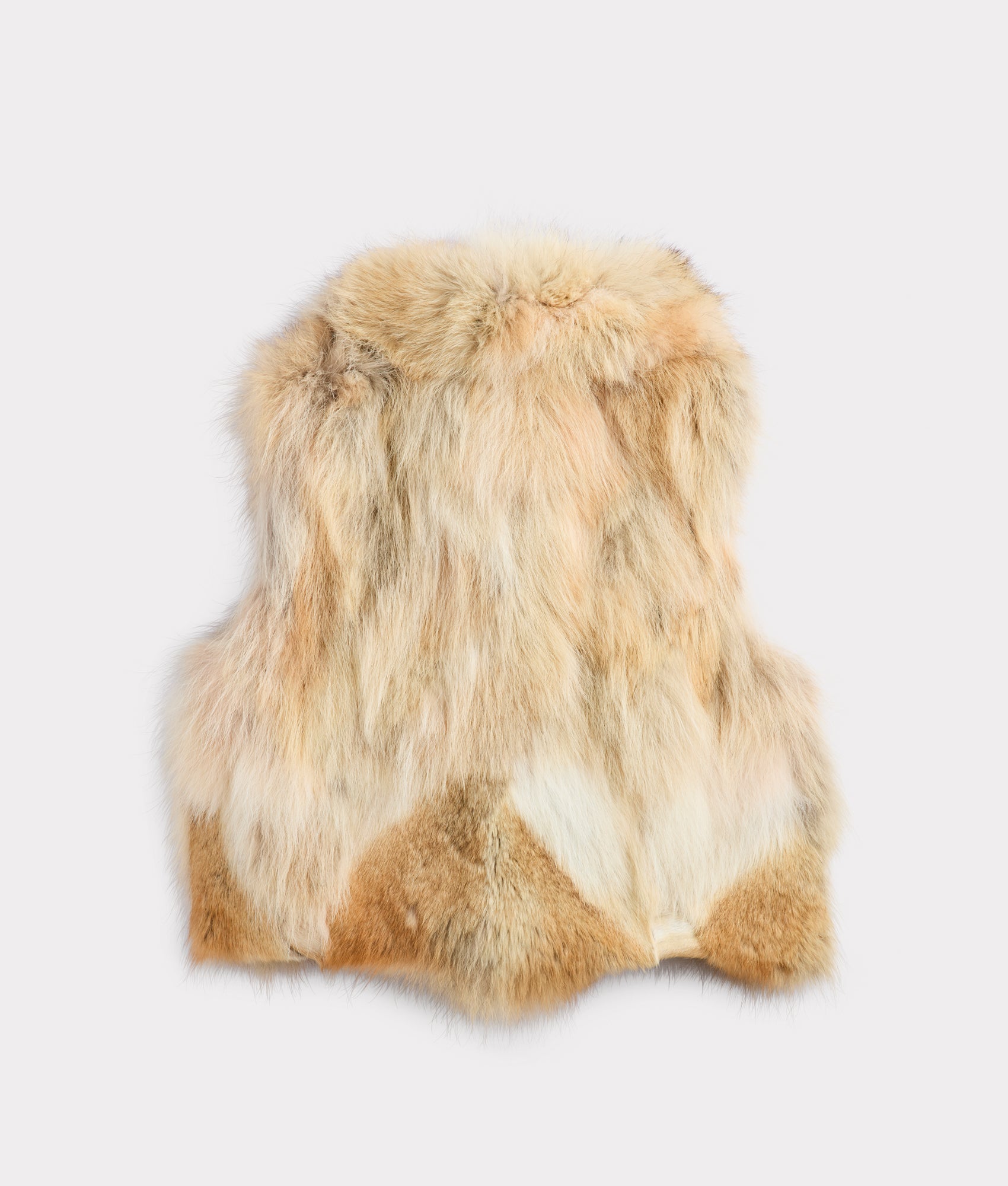 Kirsta Fur Vest :: Natural - Image 3