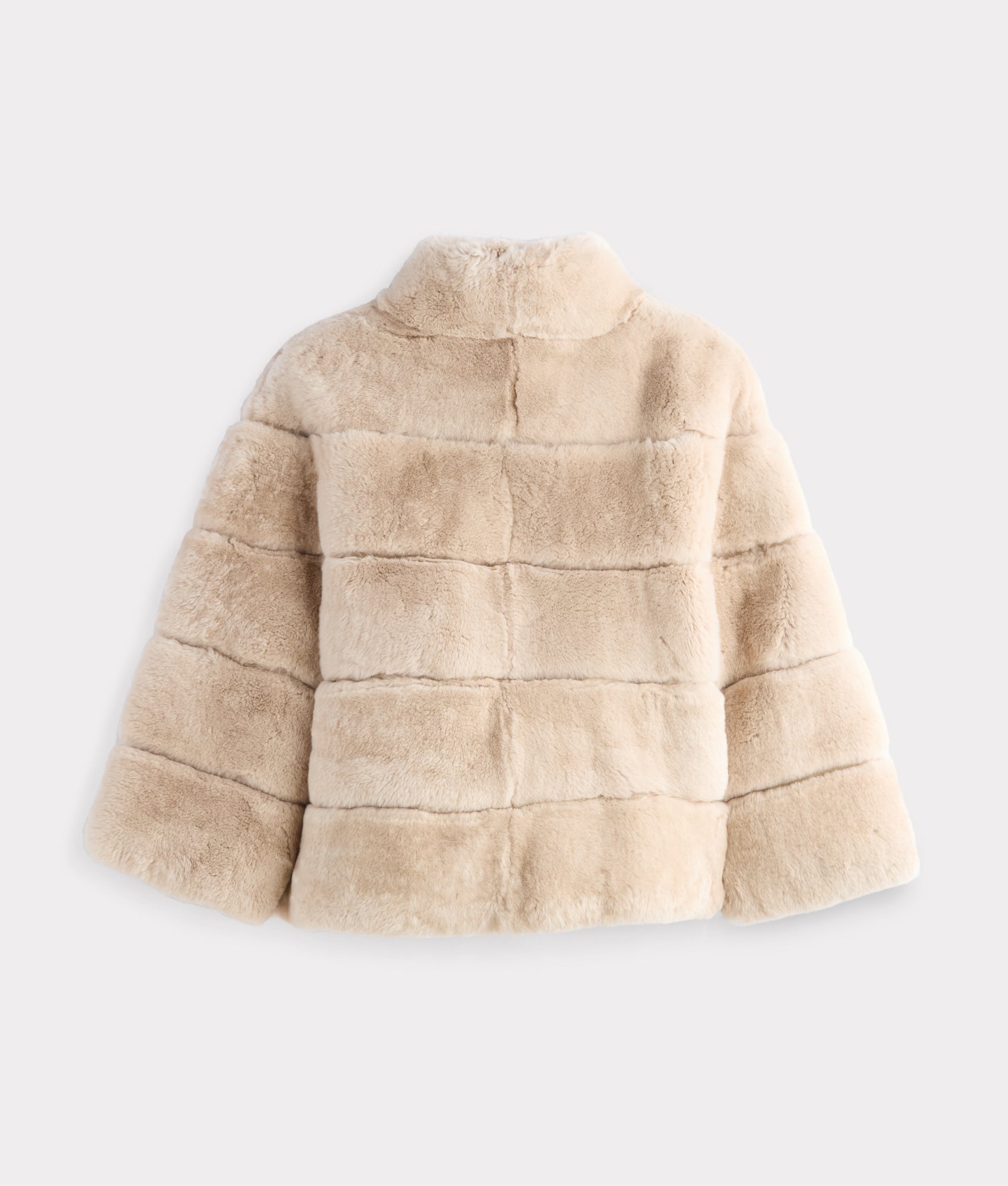 Leona Fur Coat :: Beige - Image 3