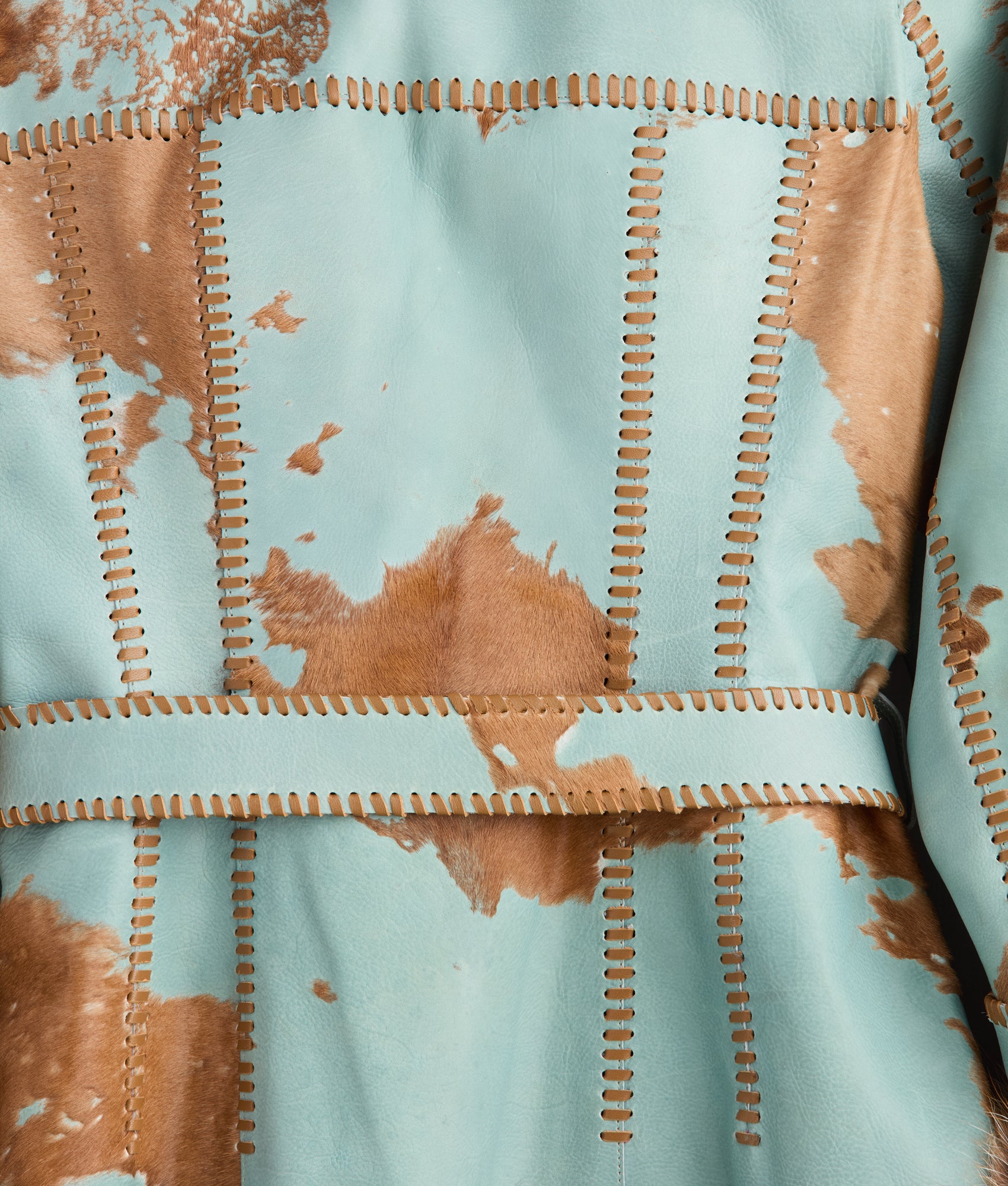 Calista Coat :: Turquoise/Brown - Image 11