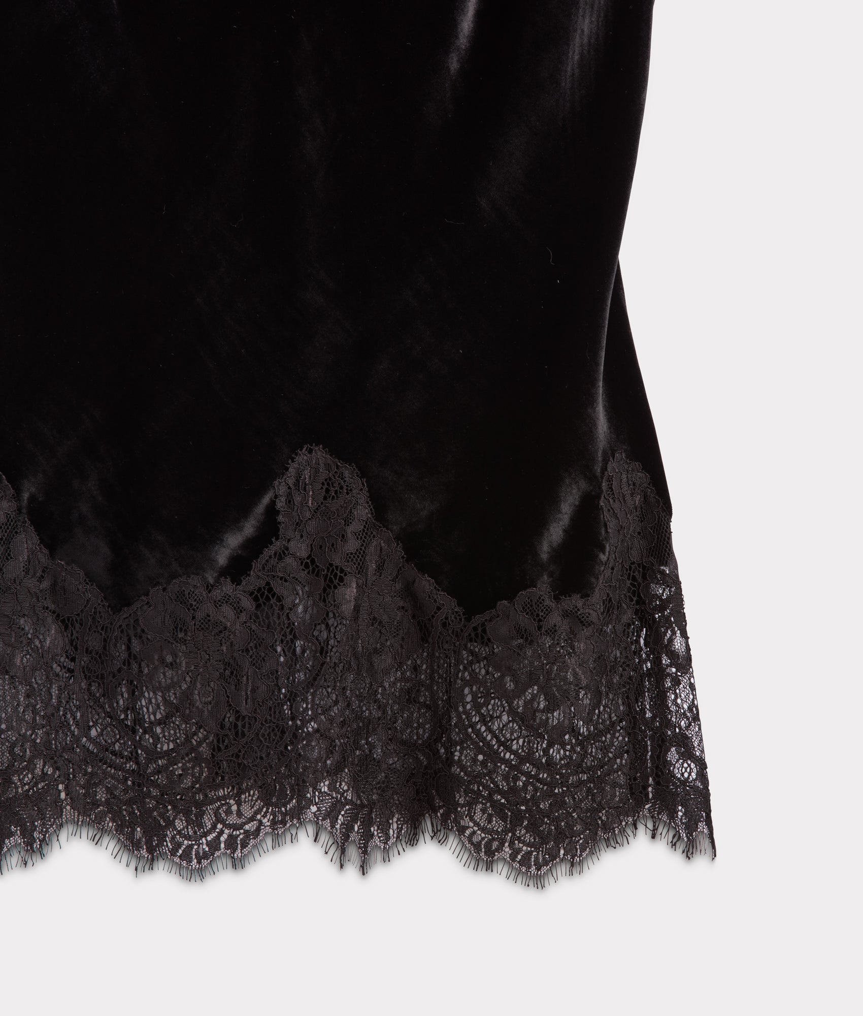 Darlene Velvet Lace Cami :: Black - Image 6