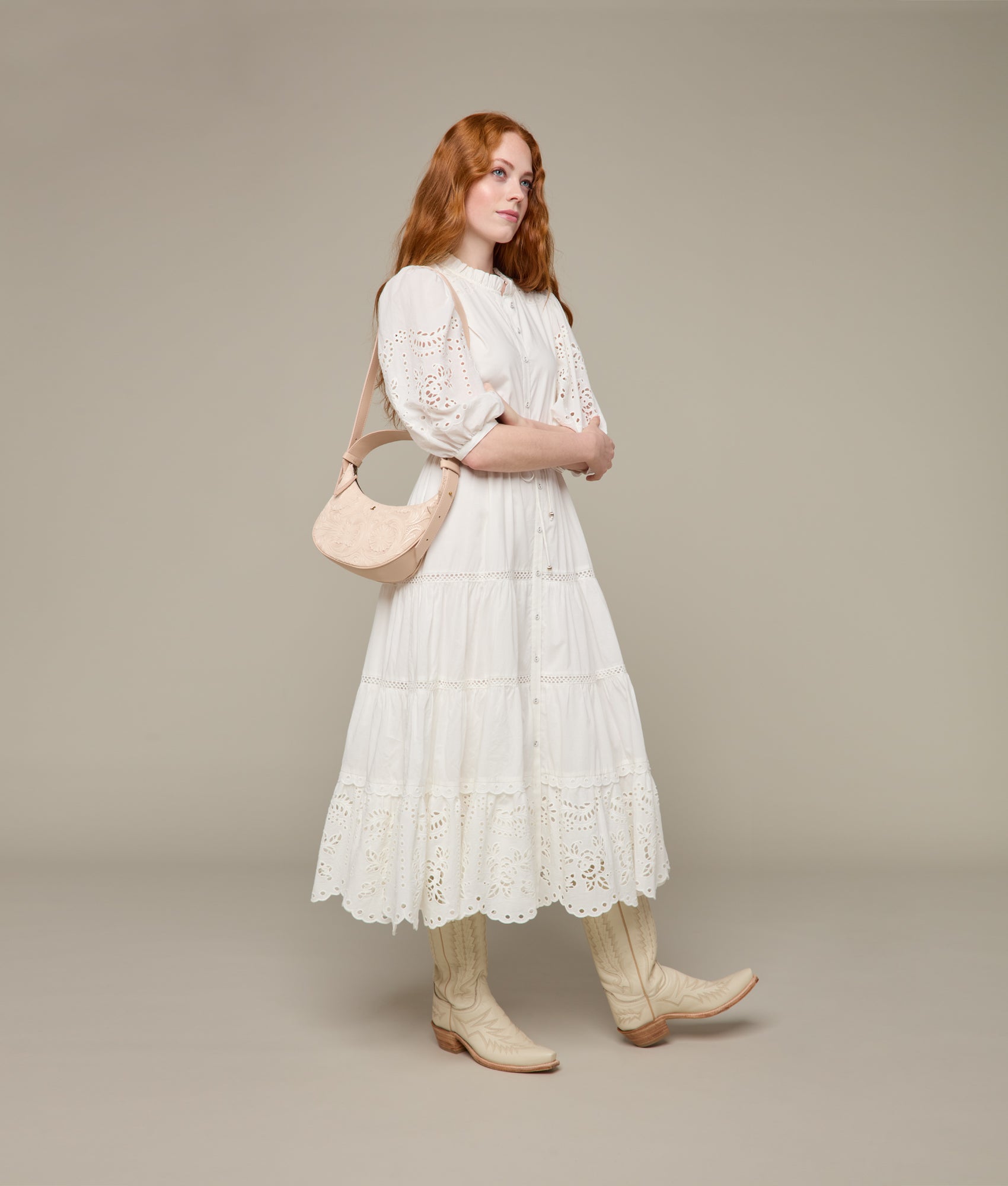 Intagliare Saddle Bag :: Blush - Image 11