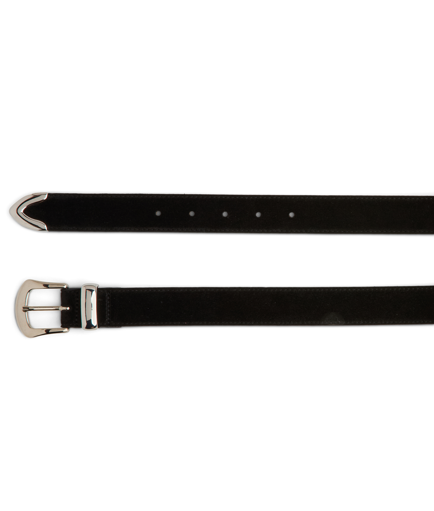 Italian 3 Piece Belt :: Black - Image 4