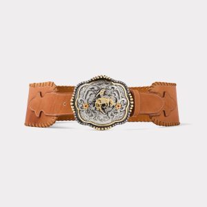 Trophy Buckle Belt :: Light Tan