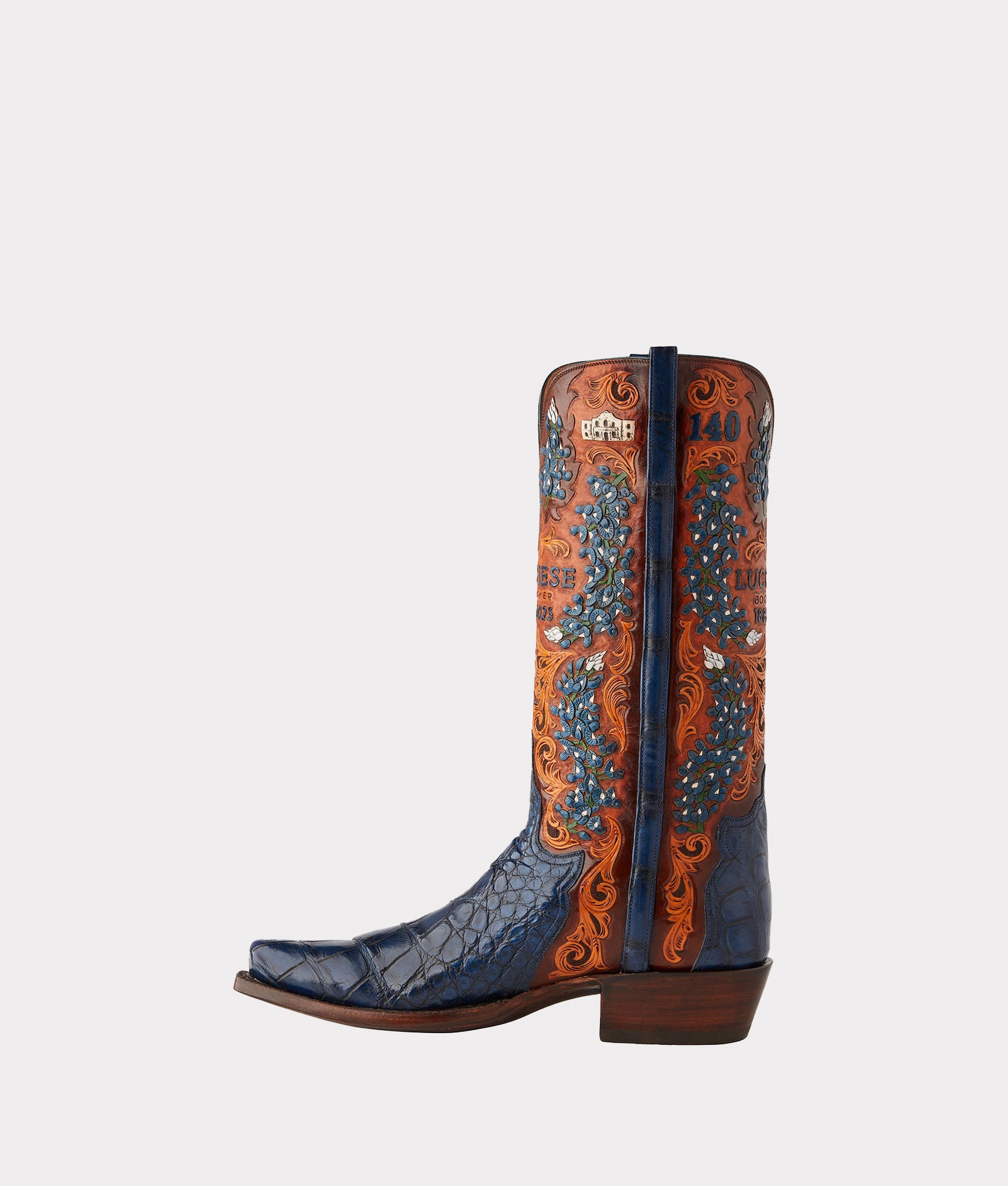 Men's Bluebonnet 140th Anniversary Boot :: Cavalry Blue - Image 4