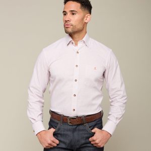 San Antonio :: Tangerine And Cornflower Blue Tattersall