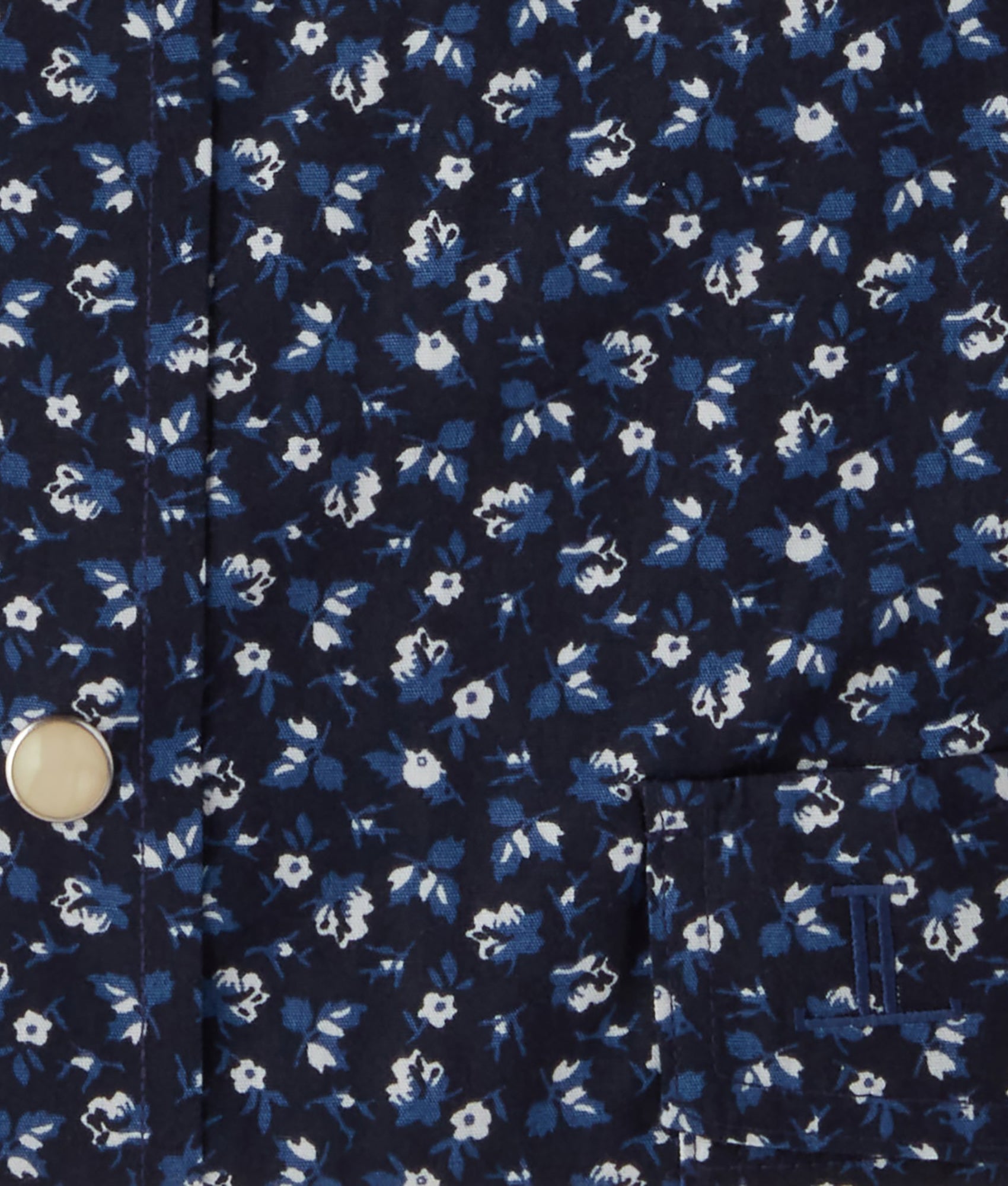 Austin Classic Fit :: Blue On Navy Floral Print - Image 7