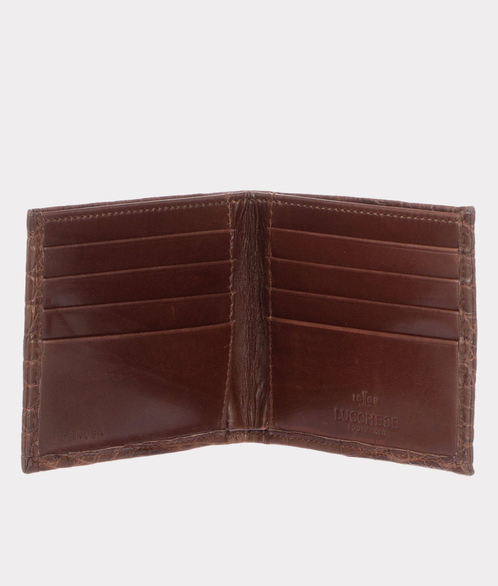 Hipster Wallet ?C Crocodile :: Sienna - Image 2