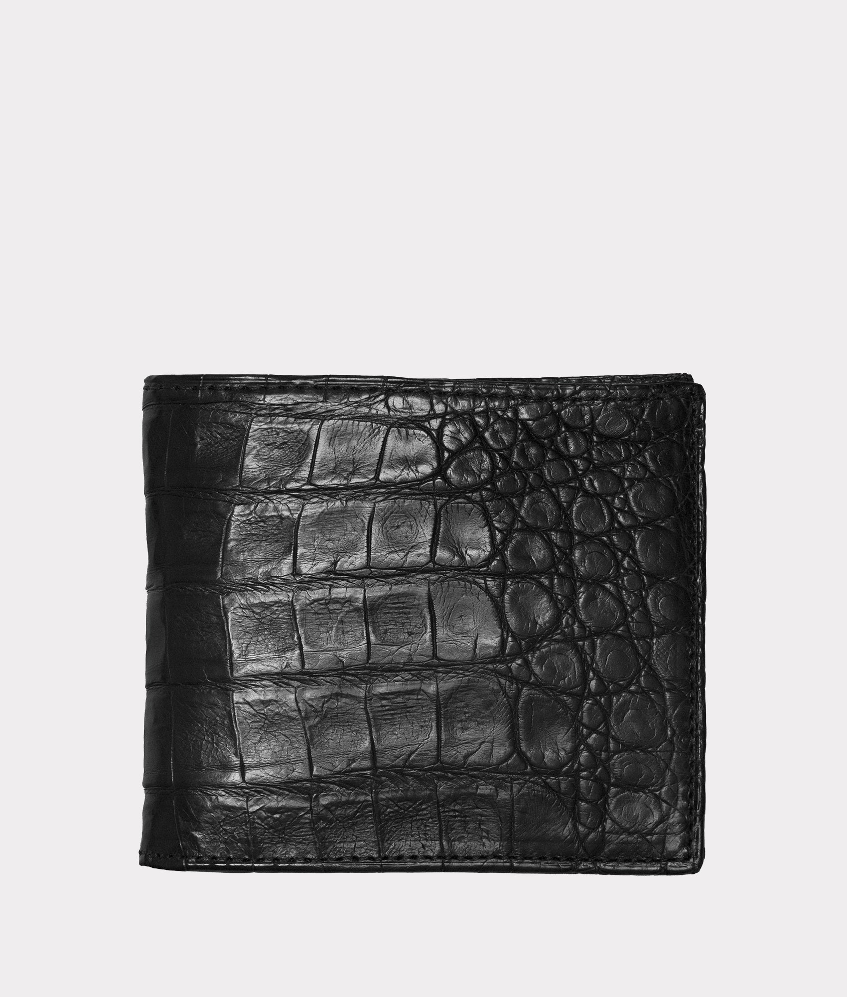 Hipster Wallet ?C Crocodile :: Black